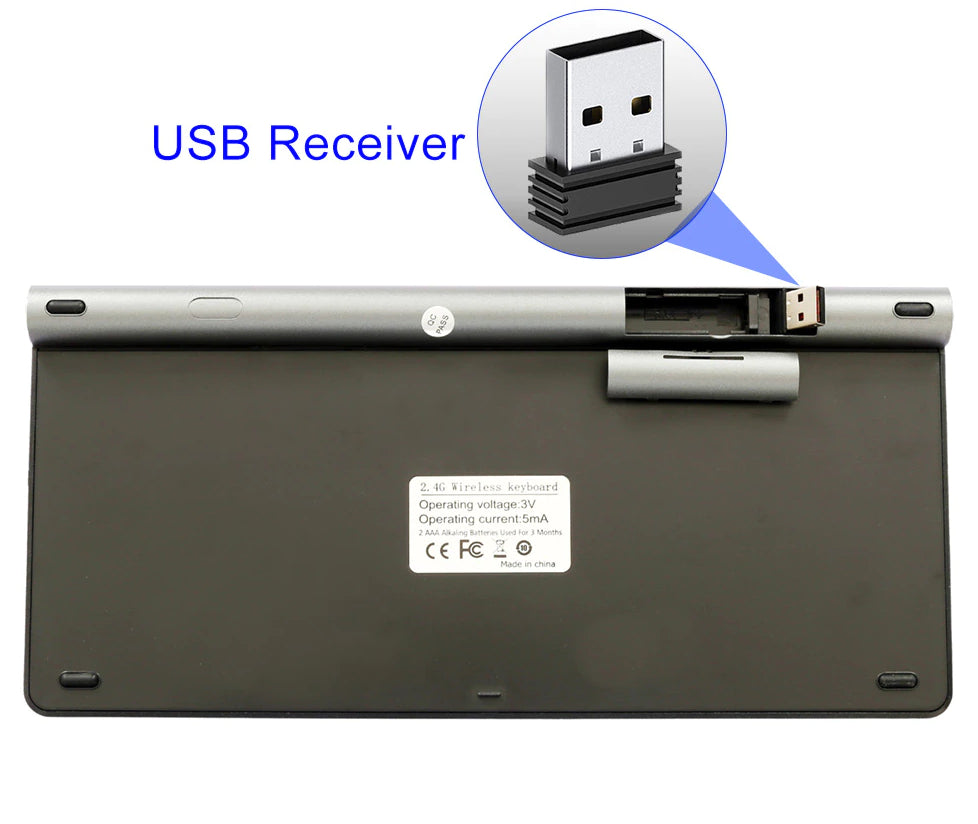 Wireless Keyboard and Mouse Combination